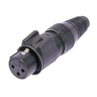 CONECTOR XLR NEUTRIK NC3FX-HD-B