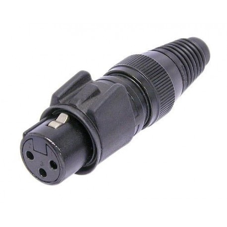 CONECTOR XLR NEUTRIK NC3FX-HD-B