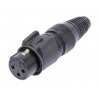 Conector XLR Neutrik NC3FX-HD-B