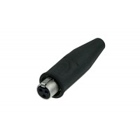 Conector Mini XLR Rean RT3FC-B-W