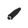 Conector Mini XLR Rean RT3FC-B-W