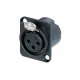 CONECTOR XLR NEUTRIK NC3FD-LX-B