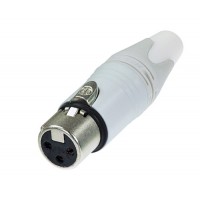 Conector XLR, mama, 3 pini Neutrik NC3FXX-WT