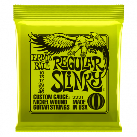 SET CORZI CHITARA ELECTRICA ERNIE BALL Regular Slinky 10-46 Nickel Wound