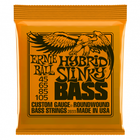 SET CORZI CHITARA BASS ERNIE BALL Hybrid Slinky Bass 4 45-105 Nickel Wound