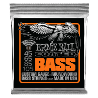 SET CORZI CHITARA BASS ERNIE BALL Coated Hybrid Slinky Bass 45-105