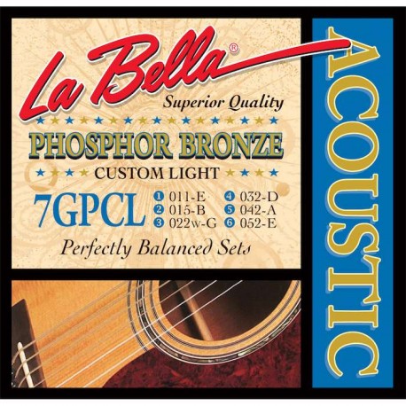 CORZI CHITARA ACUSTICA BELARUS 7GPCL 11-52 LA BELLA corzi chitara acustica