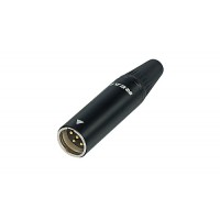 Conector Mini XLR tata Rean RT4MC-B, 4 poli