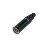 Conector Mini XLR tata Rean RT4MC-B, 4 poli