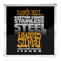 Set Corzi Chitara Electrica Ernie Ball Hybrid Slinky 9-46 Stainless Steel