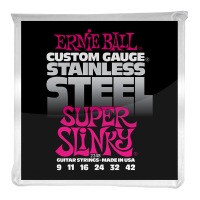 Set Corzi Chitara Electrica Ernie Ball Super Slinky 9-42 Stainless Steel