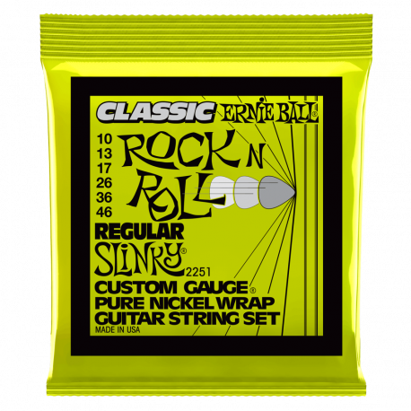 SET CORZI CHITARA ELECTRICA ERNIE BALL Regular Slinky 10-46 Pure Nickel