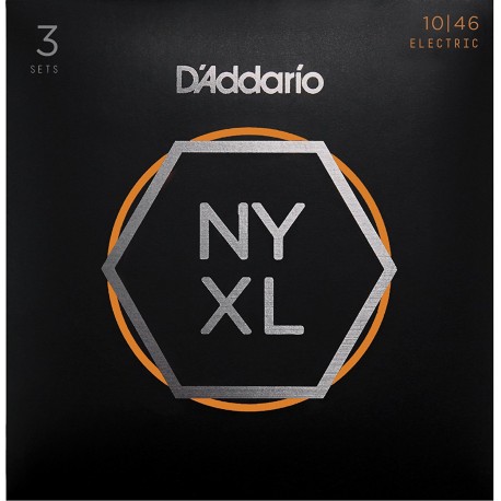 SET CORZI CHITARA ELECTRICA D'ADDARIO NYXL1046-3P