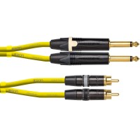 Cablu Audio Cordial Ceon DJ 3 Y, Plug/RCA Galben Neon