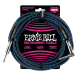 CABLU INSTRUMENT ERNIE BALL 7 BRAIDED BLUE