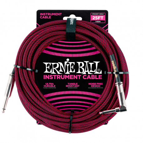 Cablu Instrument Ernie Ball 7 Braided Red