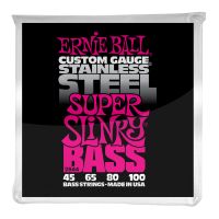 SET CORZI CHITARA BASS ERNIE BALL Super Slinky Bass Stainless Steel 40-100