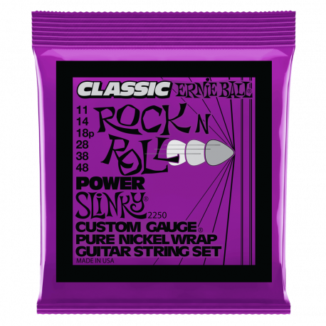 SET CORZI CHITARA ELECTRICA ERNIE BALL Power Slinky 11-48 Pure Nickel