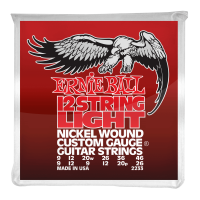 SET 12 CORZI CHITARA ELECTRICA ERNIE BALL 12 String Nickel Wound 9-46 Light