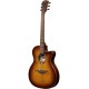 CHITARA ELECTRO-ACUSTICA LAG TRAMONTANE T100ASCE-BRS BROWN BURST