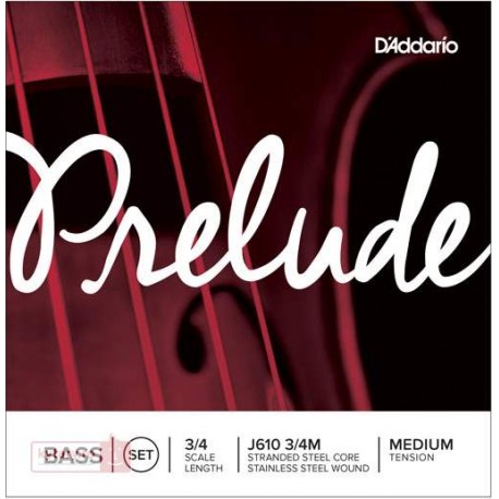 SET CORZI CONTRBAS D'ADDARIO J610 3/4M PRELUDE