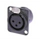 CONECTOR XLR NEUTRIK NC3FD-L-B-1