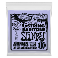 SET CORZI CHITARA ELECTRICA BARITON ERNIE BALL Baritone Slinky 13-72 Pure Nickel