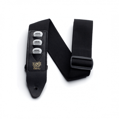 CUREA CHITARA ERNIE BALL PICKHOLDER STRAP BLACK