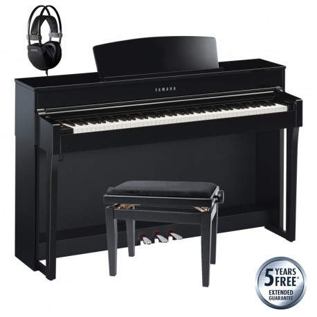PIAN DIGITAL YAMAHA Pachet Clavinova CLP-645PE cu bancheta si casti AKG K44