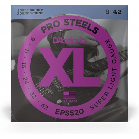 SET CORZI CHITARA ELECTRICA D'ADDARIO ProSteels EPS520