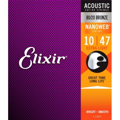 CORZI CHITARA ACUSTICA Elixir Strings 11002 10-47