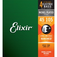 Corzi Chitara Bass Electrica Elixir Strings 14087 45-105