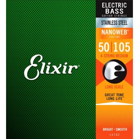 CORZI CHITARA BASS ELECTRICA Elixir Strings 14702 50-105