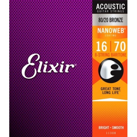 CORZI CHITARA ACUSTICA Elixir Strings 11308 16-70