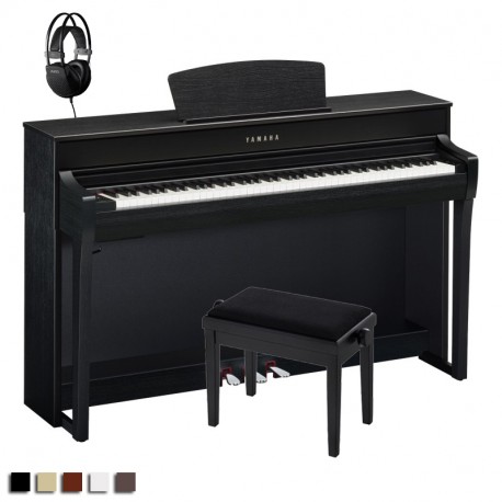 Pachet Pian Digital Clavinova CLP-735 Yamaha + bancheta + casti (B/DW/R/WA/WH)