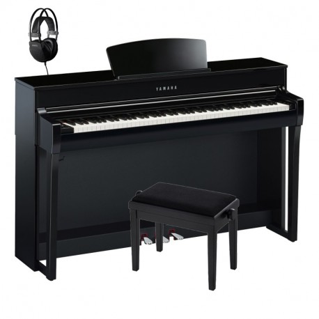 PIAN DIGITAL YAMAHA Pachet CLP735PE CLAVINOVA YAMAHA pian digital + bancheta + casti (B/DW/R/WA/WH)