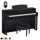 PIAN DIGITAL YAMAHA Pachet CLP745 CLAVINOVA YAMAHA pian digital + bancheta + casti (B/DW/R/WA/WH)