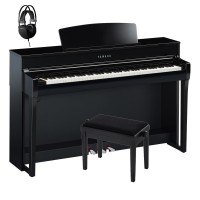 PIAN DIGITAL YAMAHA Pachet CLP745PE CLAVINOVA YAMAHA pian digital + bancheta + casti (B/DW/R/WA/WH)