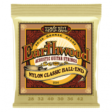 SET CORZI CHITARA CLASICA ERNIE BALL Earthwood Medium Bronze 28-42