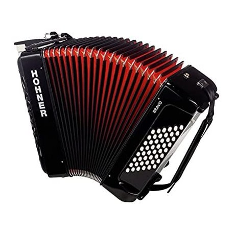 ACORDEON CROMATIC HOHNER BRAVO II 48 Black A16521