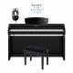 PIAN DIGITAL YAMAHA Pachet Clavinova CLP-725PE cu bancheta si casti AKG K44