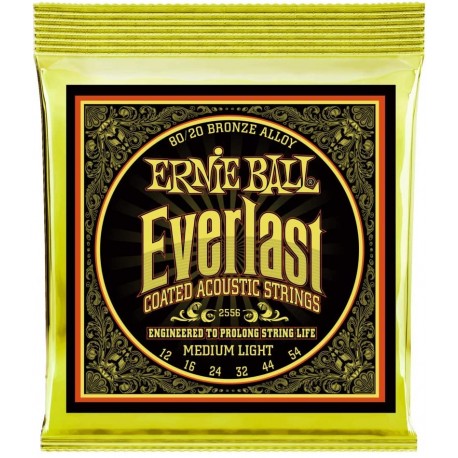 SET CORZI CHITARA ACUSTICA ERNIE BALL Everlast 12-54 80/20 Bronze