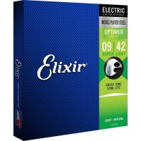 Set Corzi Chitara Electrica Optiweb ExtraLight Elixir Strings 19002 09-42