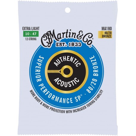 SET CORZI CHITARA ACUSTICA MARTIN GUITARS MARTIN MA180