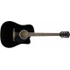 CHITARA ACUSTICA FENDER FA-125CE DREADNOUGHT BLACK WN