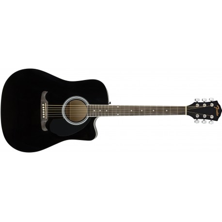 CHITARA ACUSTICA FENDER FA-125CE DREADNOUGHT BLACK WN