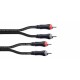 Cablu Audio Twin Nebalansat Cordial EU 1,5 CC
