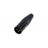 Conector XLR Tata Rean RC3M-B Negru