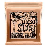 CORZI CHITARA ERNIE BALL TURBO SLINKY NICKEL WOUND ELECTRIC GUITAR STRINGS 9.5 - 46 GAUGE