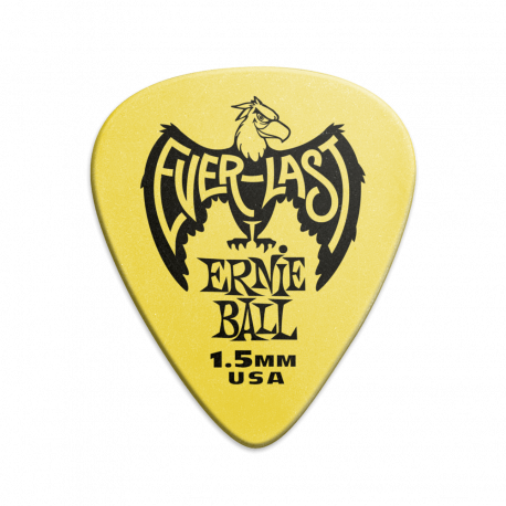 PANA CHITARA ERNIE BALL 1.5MM YELLOW EVERLAST PICKS